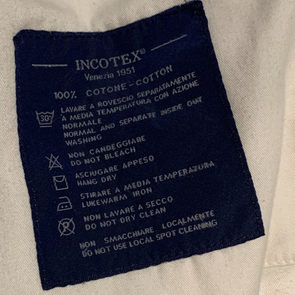 Men's Incotex 100% cotton casual pant - Picture 4 of 8